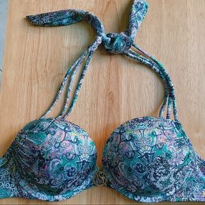 VS Push Up Print bikini top